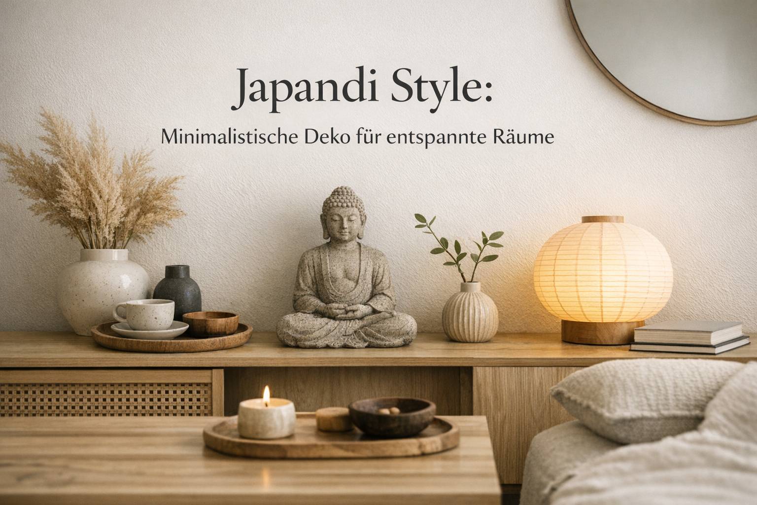 Japandi Style: Minimalistische Deko für entspannte Räume