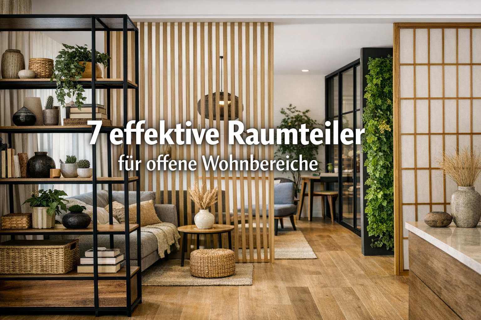 7 effektive Raumteiler für offene Wohnbereiche