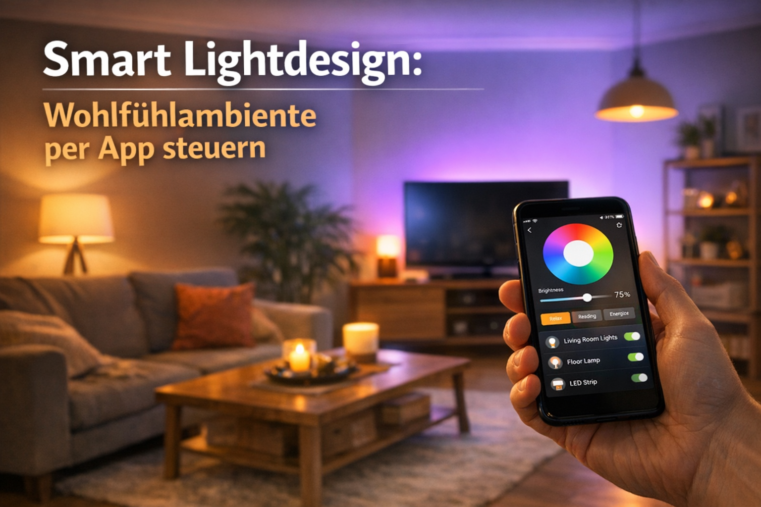 Smart Lightdesign: Wohlfühlambiente per App steuern