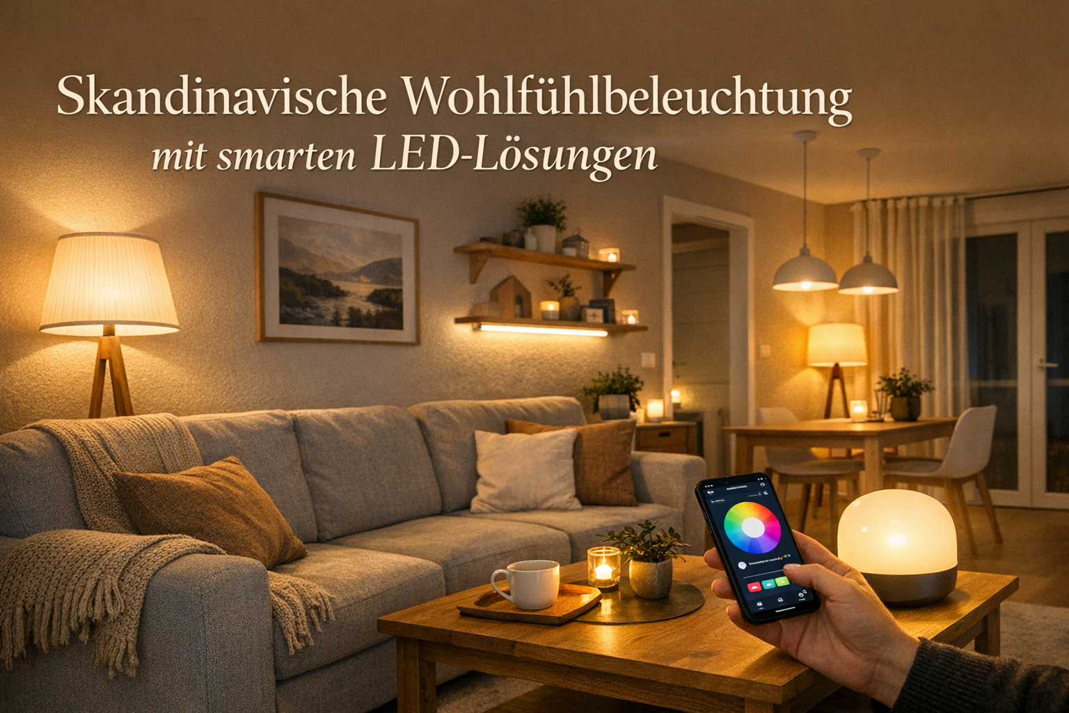 Skandinavische Wohlfühlbeleuchtung mit smarten LED-Lösungen