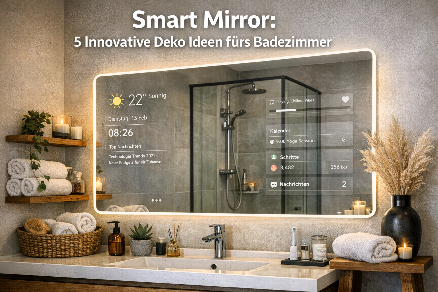 Smart Mirror: 5 Innovative Deko Ideen fürs Badezimmer